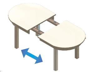 Wooden Split Frame Table Slides